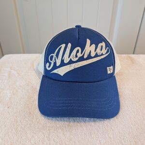 Billabong Aloha Blue and White Trucker Hat